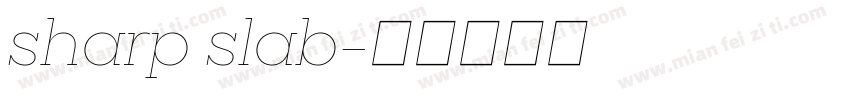 sharp slab字体转换